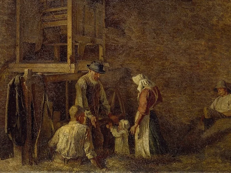 1886-Maxwell Gordon Lightfoot - Interno di un fienile